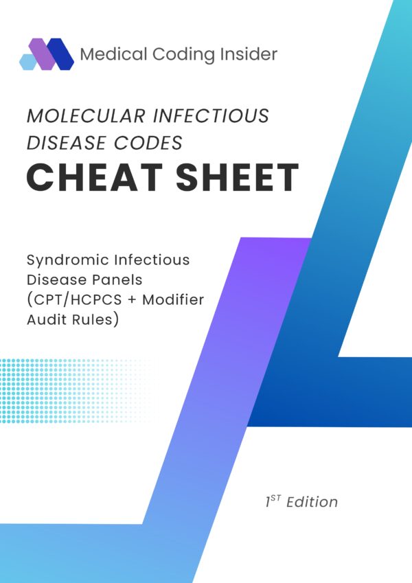 Denial-Proof Molecular Infectious Disease Panel Coding Cheat Sheet